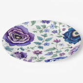 floral pappteller (Schrägansicht)