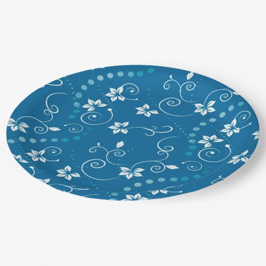 floral pappteller (Schrägansicht)