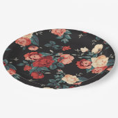 floral pappteller (Schrägansicht)
