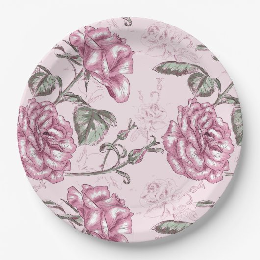 floral pappteller (Vorderseite)