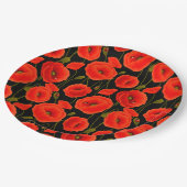 floral pappteller (Schrägansicht)