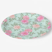 floral pappteller (Schrägansicht)