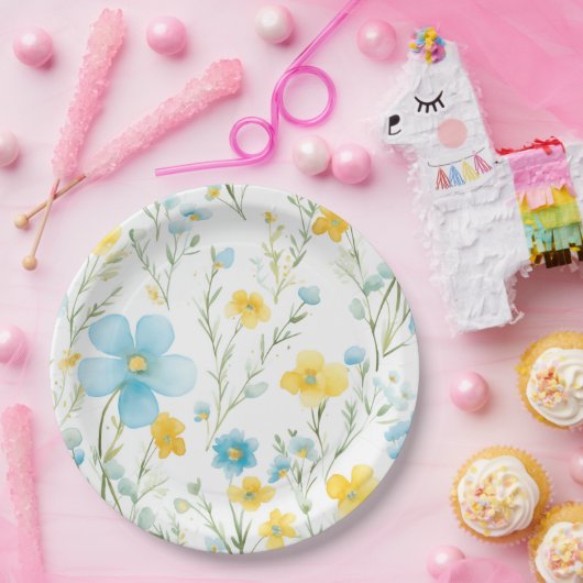 Floral Pappteller (Party)