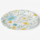 Floral Pappteller (Schrägansicht)