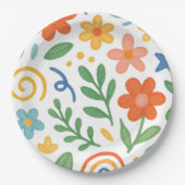 floral pappteller (Vorderseite)