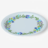 floral pappteller (Schrägansicht)