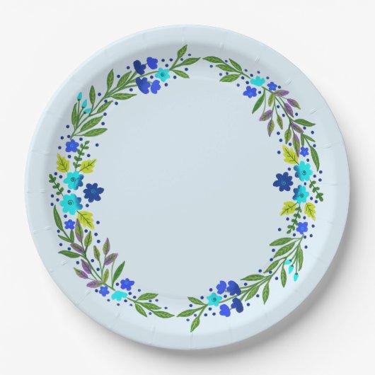 floral pappteller (Vorderseite)