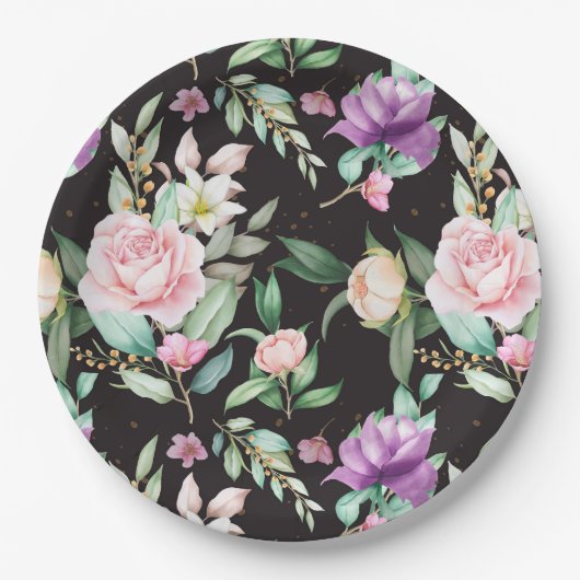 floral pappteller (Vorderseite)