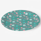 floral pappteller (Schrägansicht)