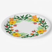 floral pappteller (Schrägansicht)