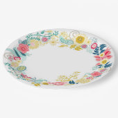 floral pappteller (Schrägansicht)