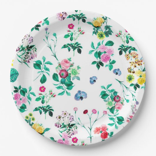 floral pappteller (Vorderseite)