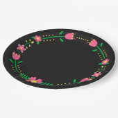 floral pappteller (Schrägansicht)
