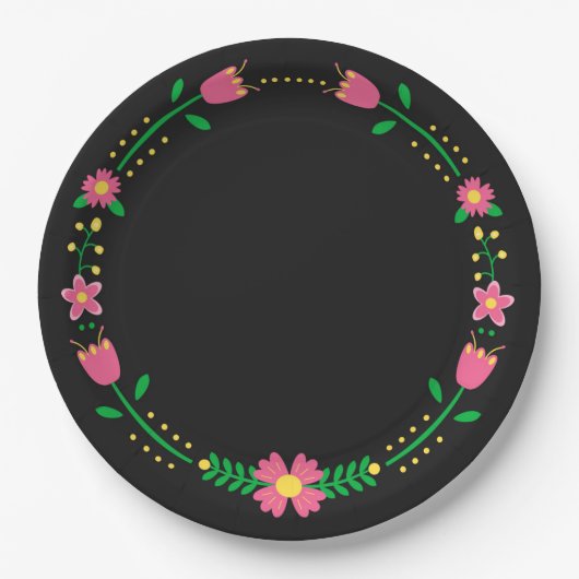 floral pappteller (Vorderseite)
