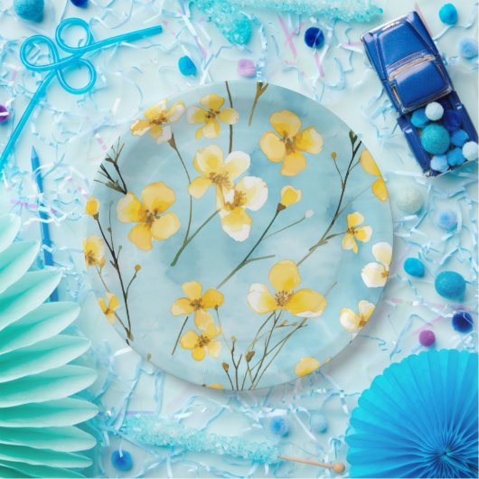 Floral pappteller (Party)