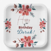 floral pappteller (Vorderseite)