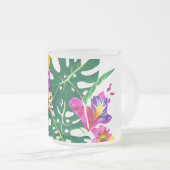 Floral Paradise Frosty Glass Tasse (VorderseiteRechts)