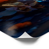 Floral Parfüm Flasche Poster (Ecke)