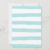 Floral Paris Bridal Dusche Einladung - Wasserfarbe (Rückseite)