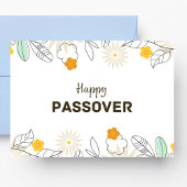 Floral Passover Postkarte
