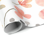 Floral Pastell Muster Ruhe Geschenkpapier (Rolleneckpunkt)