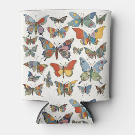 Floral Patchwork Butterflies Dosenkühler