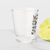 Floral Patchwork Butterflies Schnapsglas (Links)