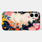 Floral Patchwork Cat Case-Mate iPhone Hülle (Rückseite (Horizontal))