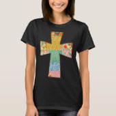 Floral Patchwork Cross T-Shirt (Vorderseite)