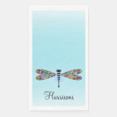 Floral Patchwork Damselfly Gästetuch Napkins Serviette (Vorderseite)