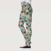 Floral Patchwork Halloween Bats & Flowers Leggings (Links)