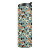 Floral Patchwork Halloween Bats & Flowers Thermosbecher (Nach links gedreht)