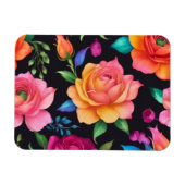 Floral Patern Rose Magnet (Horizontal)