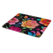 Floral Patern Rose Schneidebrett (Ecke)
