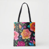 Floral Patern Rose Tasche (Vorderseite)