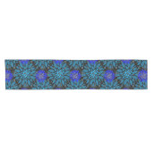 Floral pattern.05.FR.Bluex4b Black BG Kurzer Tischläufer (Horizontal)