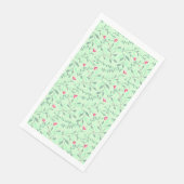 Floral pattern.05.FR.pink und Lgreen LGreen BG Serviette (Ecke)