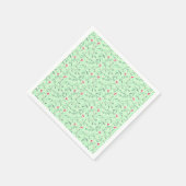 Floral pattern.05.FR.pink und Lgreen LGreen BG Serviette (Ecke)