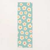 Floral Pattern Blue Fitness Yoga Mat Yogamatte (Vorderseite)