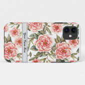 Floral Pattern Camellia Blume Case-Mate iPhone Hülle (Rückseite (Horizontal))