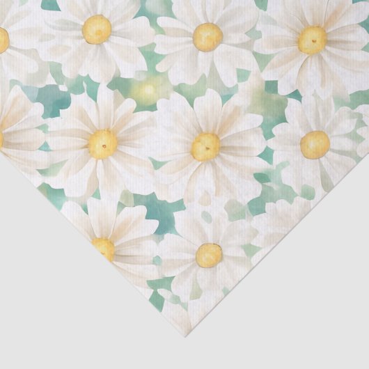 Floral Pattern Daisy Blume Seidenpapier (Ausschnitt)