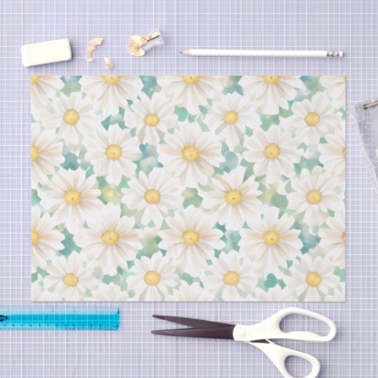 Floral Pattern Daisy Blume Seidenpapier (Handwerk)
