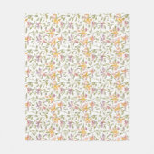 Floral Pattern Freesia Blume Fleecedecke (Vorderseite)