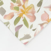 Floral Pattern Freesia Blume Fleecedecke (Ecke)