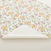 Floral Pattern Freesia Blume Sherpadecke (3/4)