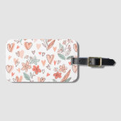 Floral Pattern Gepäckträger Gepäckanhänger (Vorderseite (Horizontal))