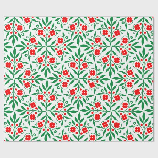 Floral pattern geschenkpapier (Flach)