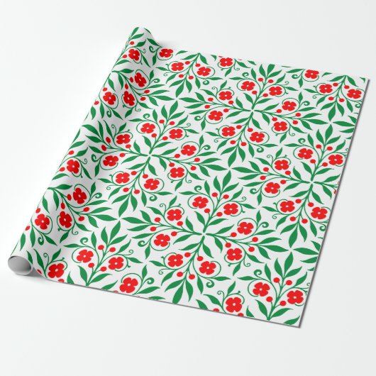 Floral pattern geschenkpapier (Ungerollt)