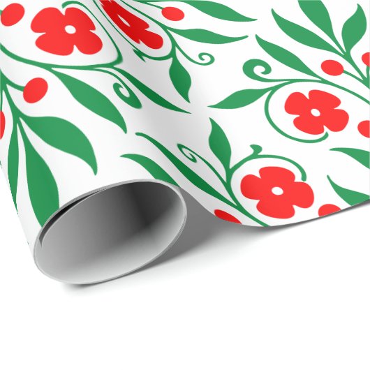 Floral pattern geschenkpapier (Rolleneckpunkt)