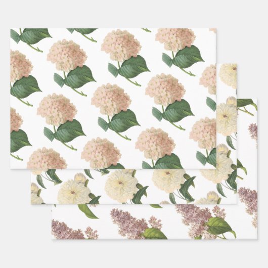 Floral Pattern Geschenkpapier Set (Set)